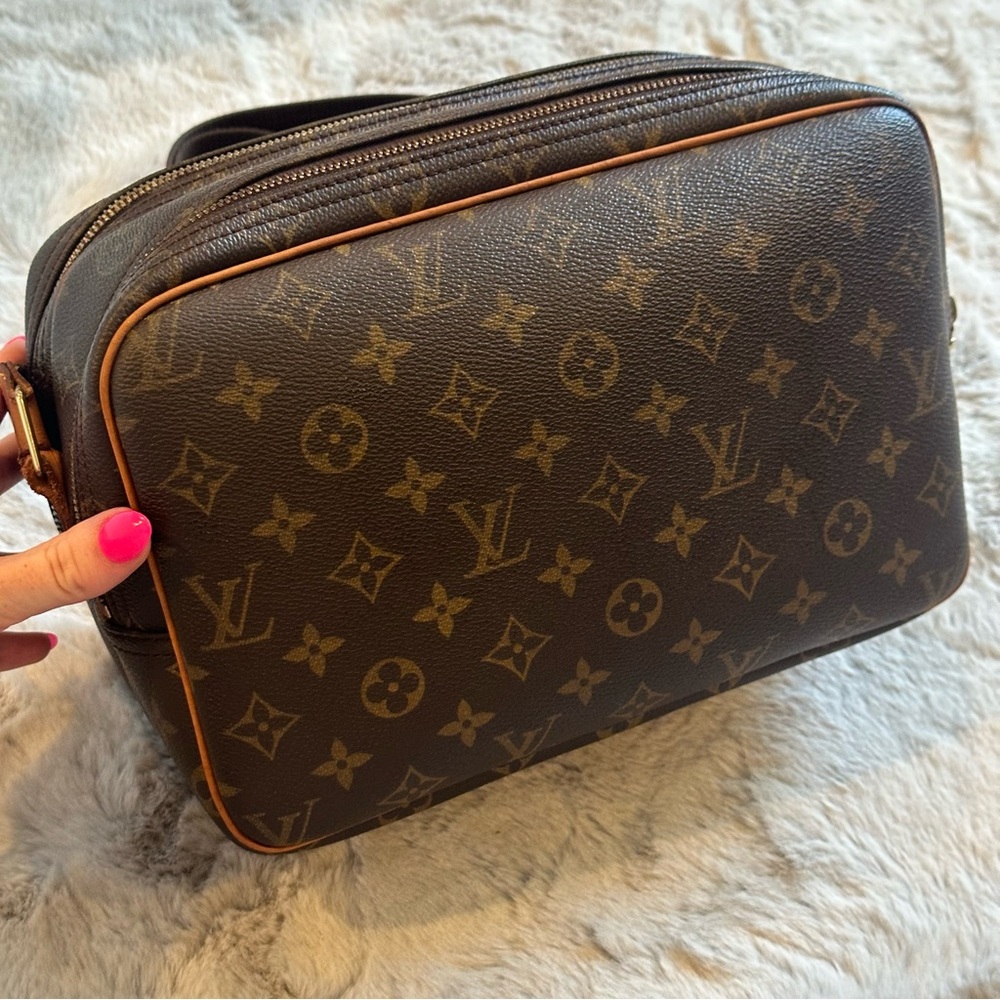 Louis Vuitton Monogram Crossbody Bag in Brown and Tan